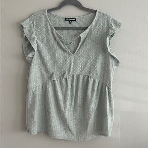 Steve Madden Soft Gray Women's Blouse